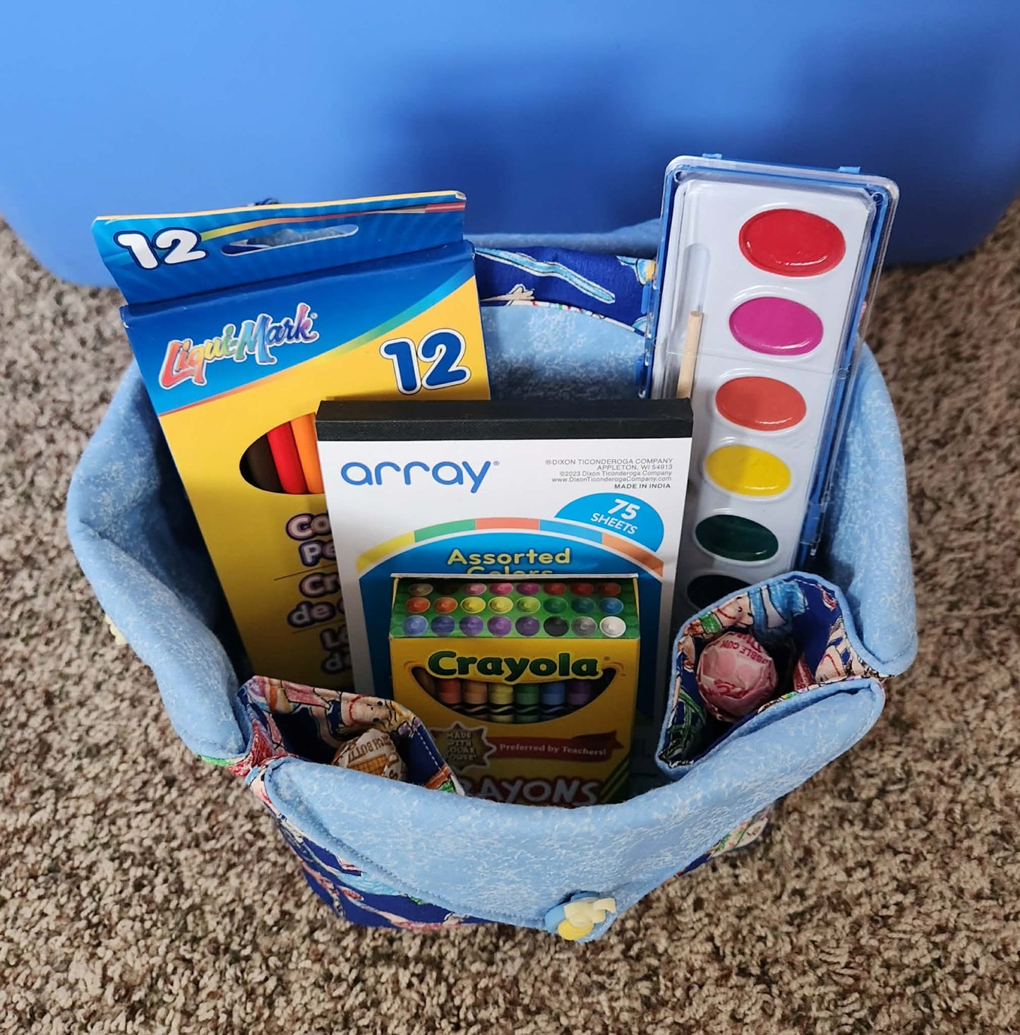 Children's Craft Box Blue