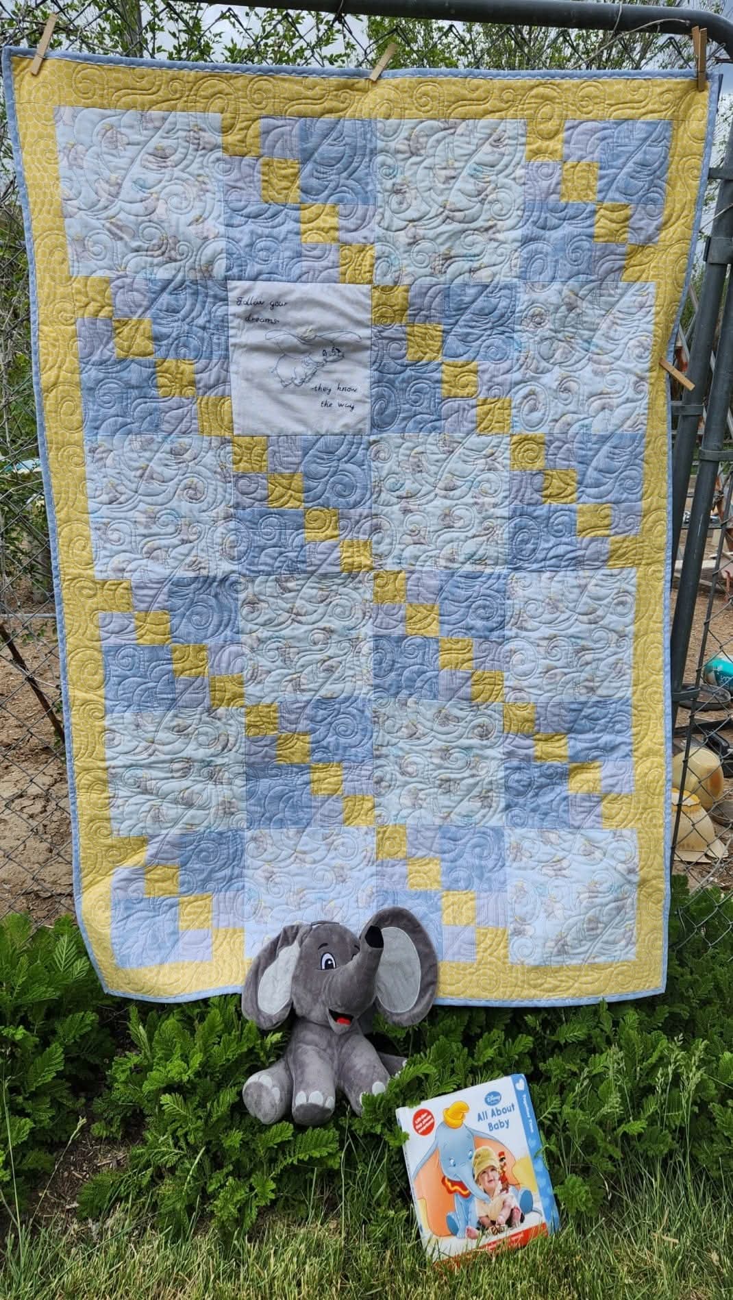 Follow Your Dreams Elephant Quilt