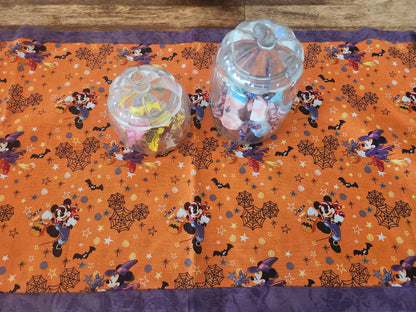 Halloween Micky and Minnie Mouse Table Runner