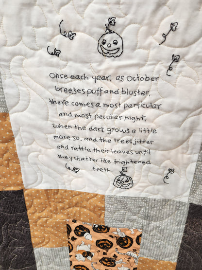 Halloween Winnie the Pooh Quilt