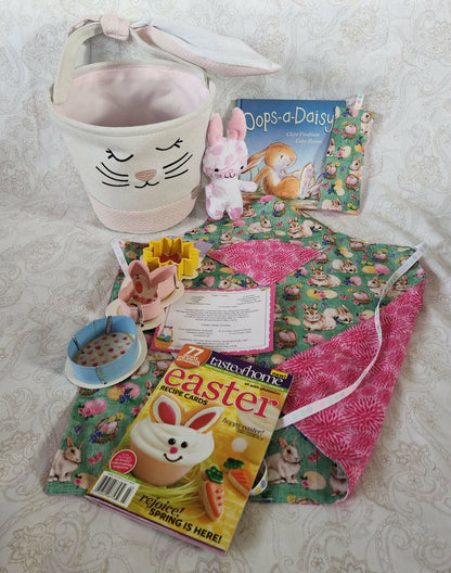 Cream Easter Bunny Activity Basket