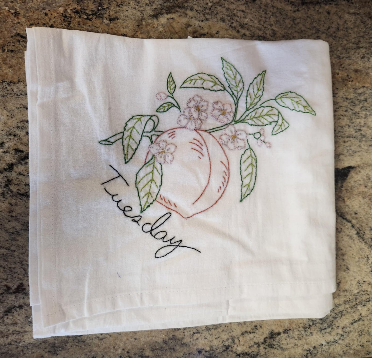 Fruit Flour Sack Dish Towel Set