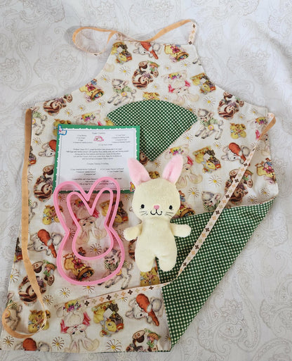 Easter Bunny Green Basket Set