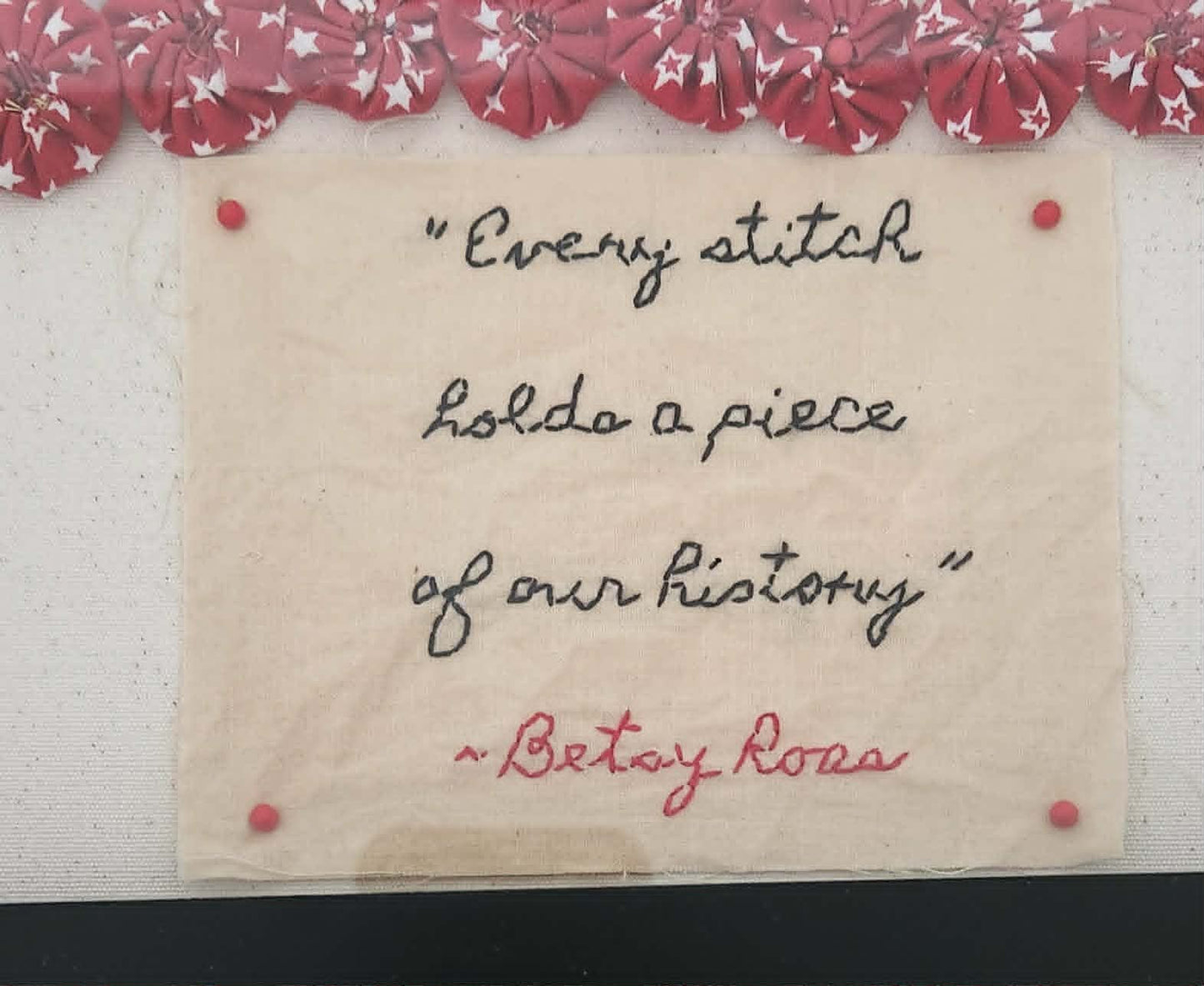 Every Stitch Flag Wall Hanging