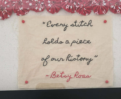 Every Stitch Flag Wall Hanging