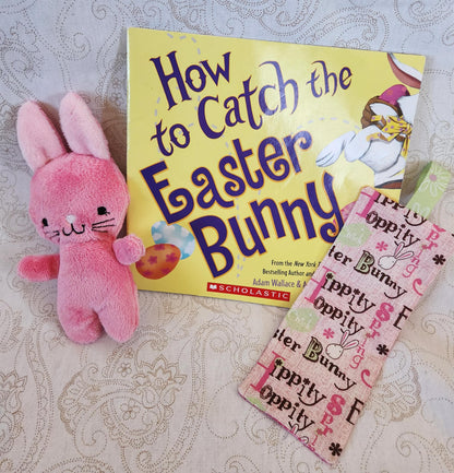 White and Pink Easter Bunny Activity Basket