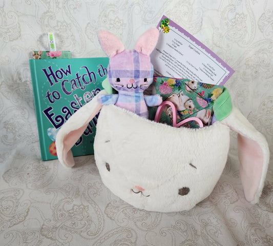 Purple Bunny Easter Bunny Activity Basket