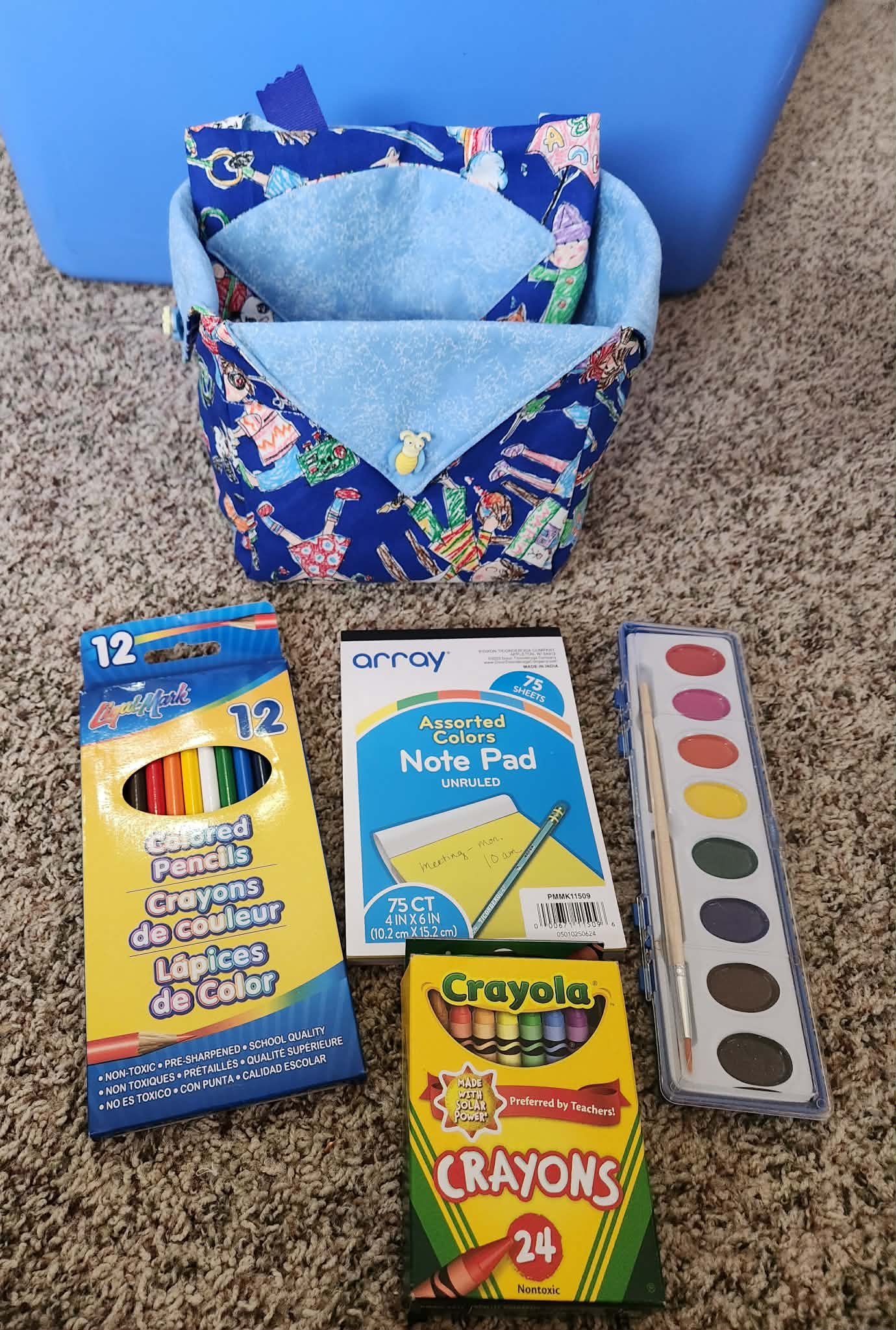 Children's Craft Box Blue