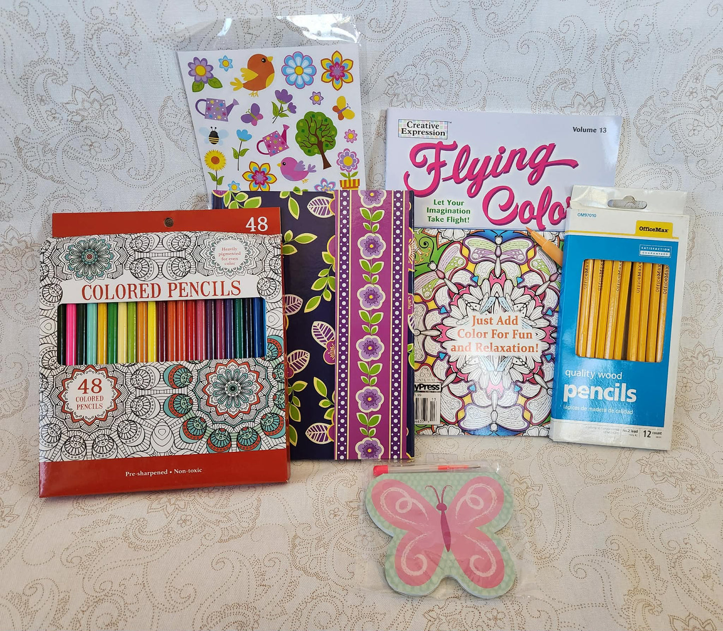 Green Butterfly and Bunny Easter Activity Basket