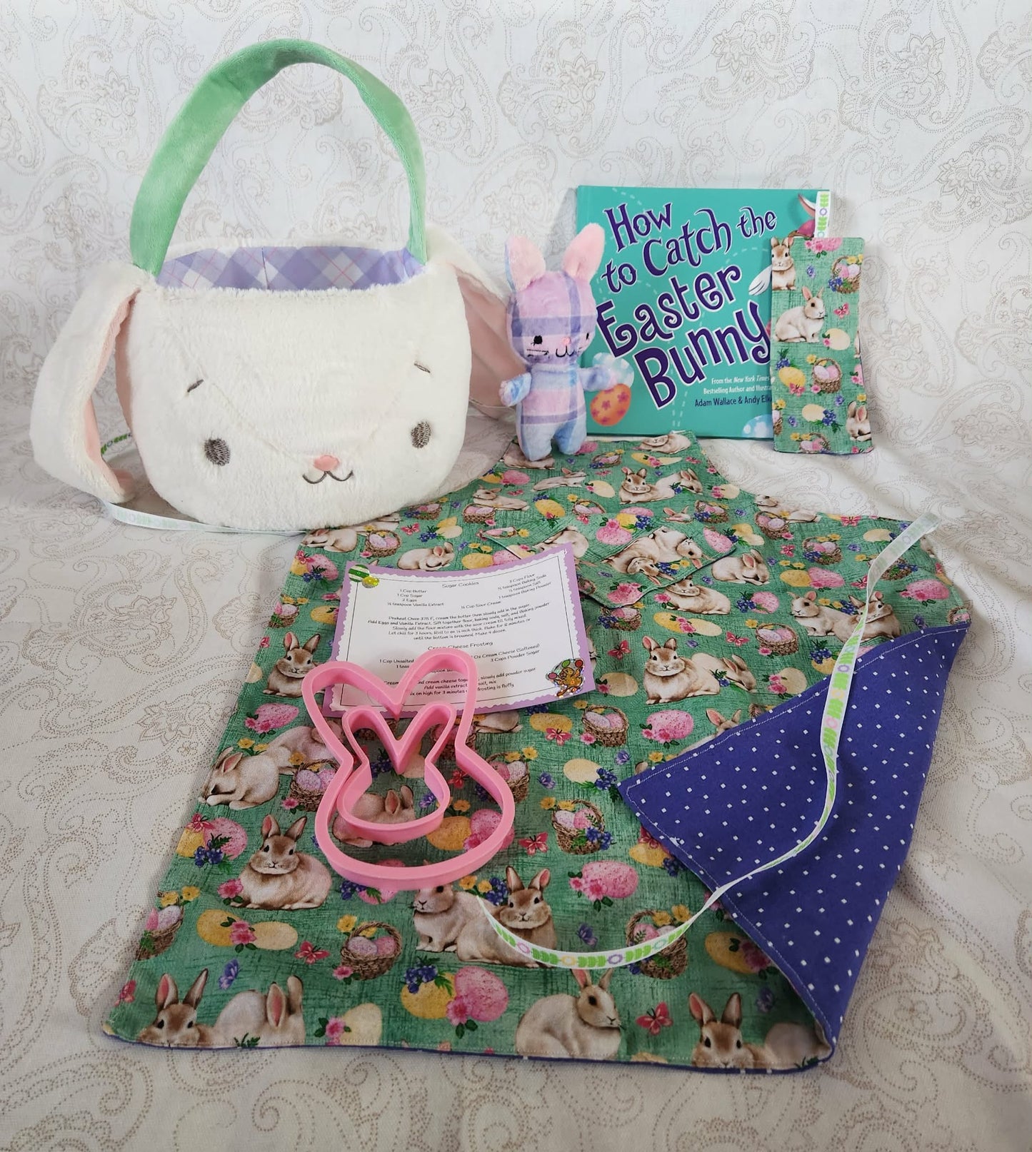 Purple Bunny Easter Bunny Activity Basket