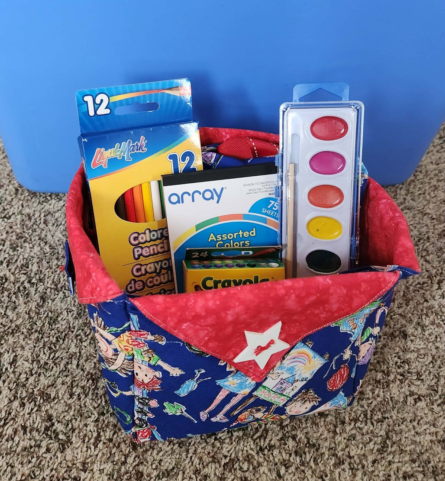 Children's Craft Box Red