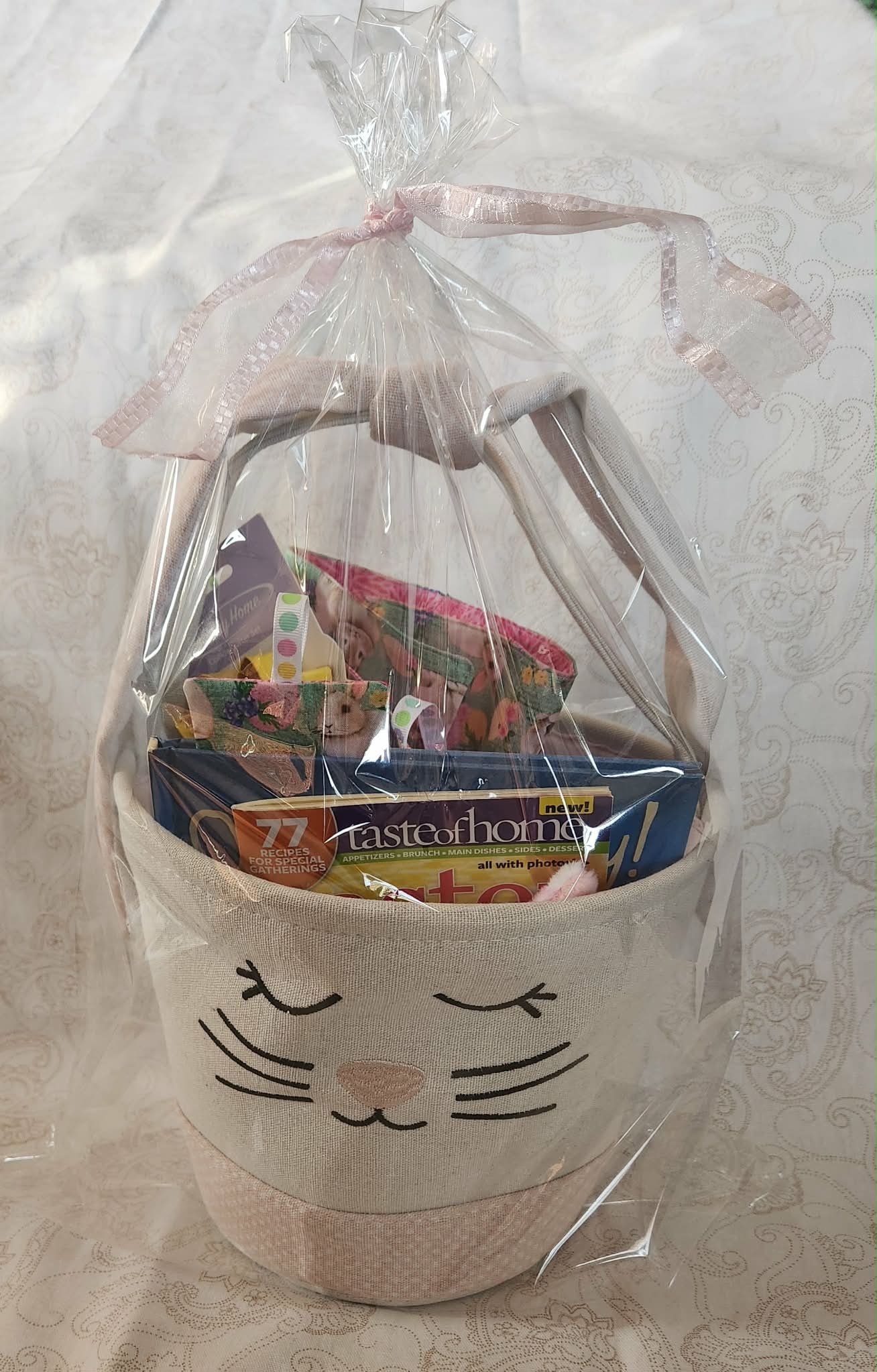 Cream Easter Bunny Activity Basket