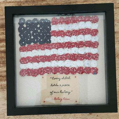 Every Stitch Flag Wall Hanging