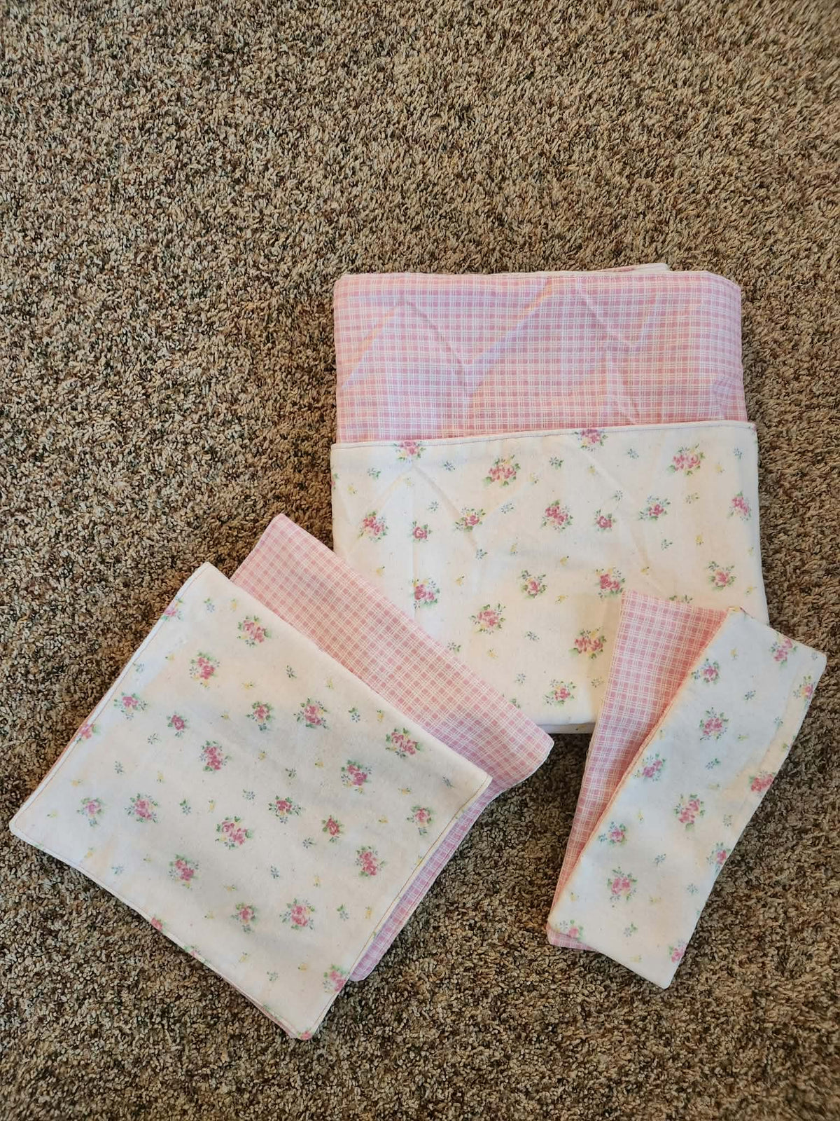 Pink Rose Receiving Blanket