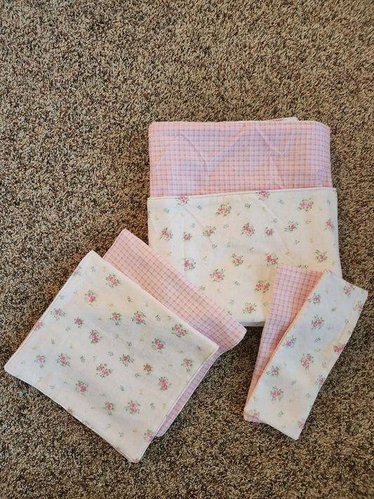 Pink Rose Receiving Blanket