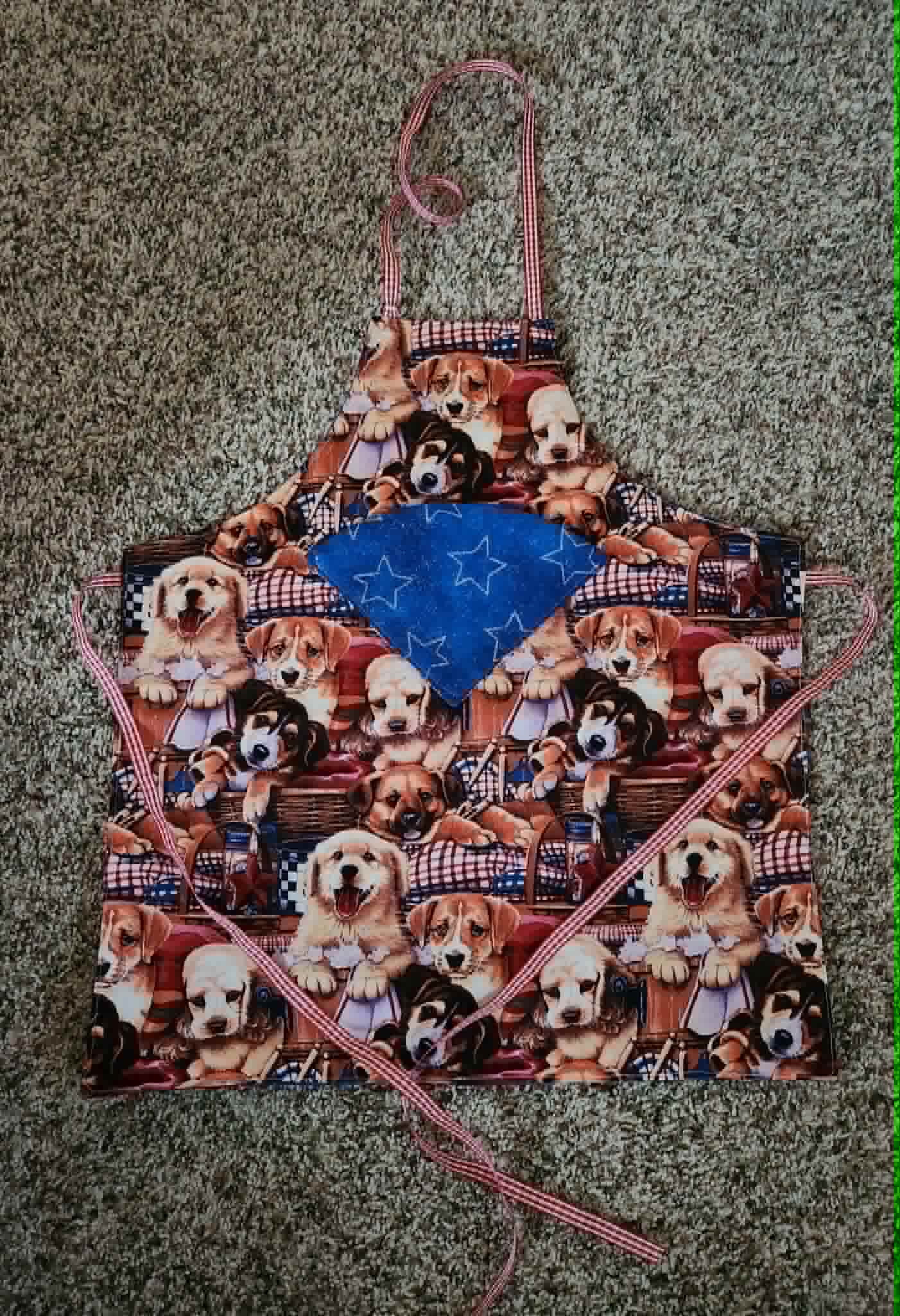 Fourth of July Puppy Toddle Apron