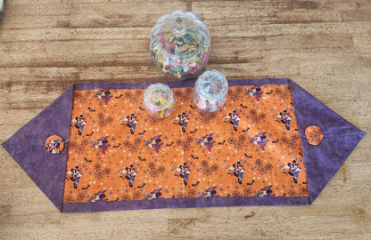 Halloween Micky and Minnie Mouse Table Runner