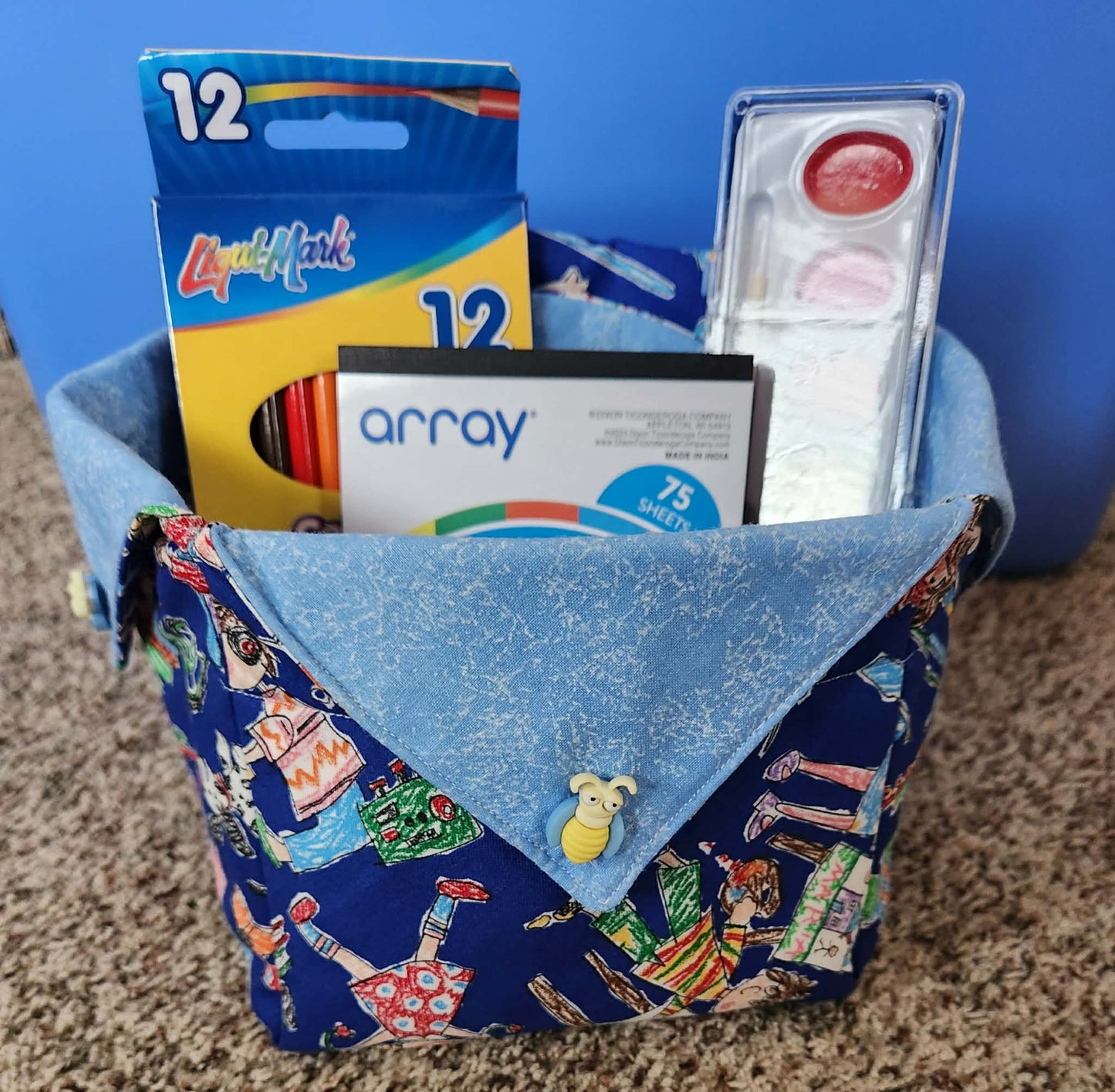 Children's Craft Box Blue