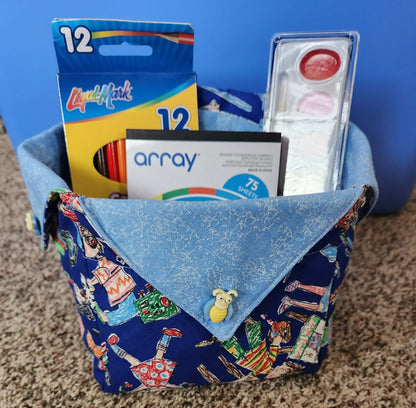 Children's Craft Box Blue