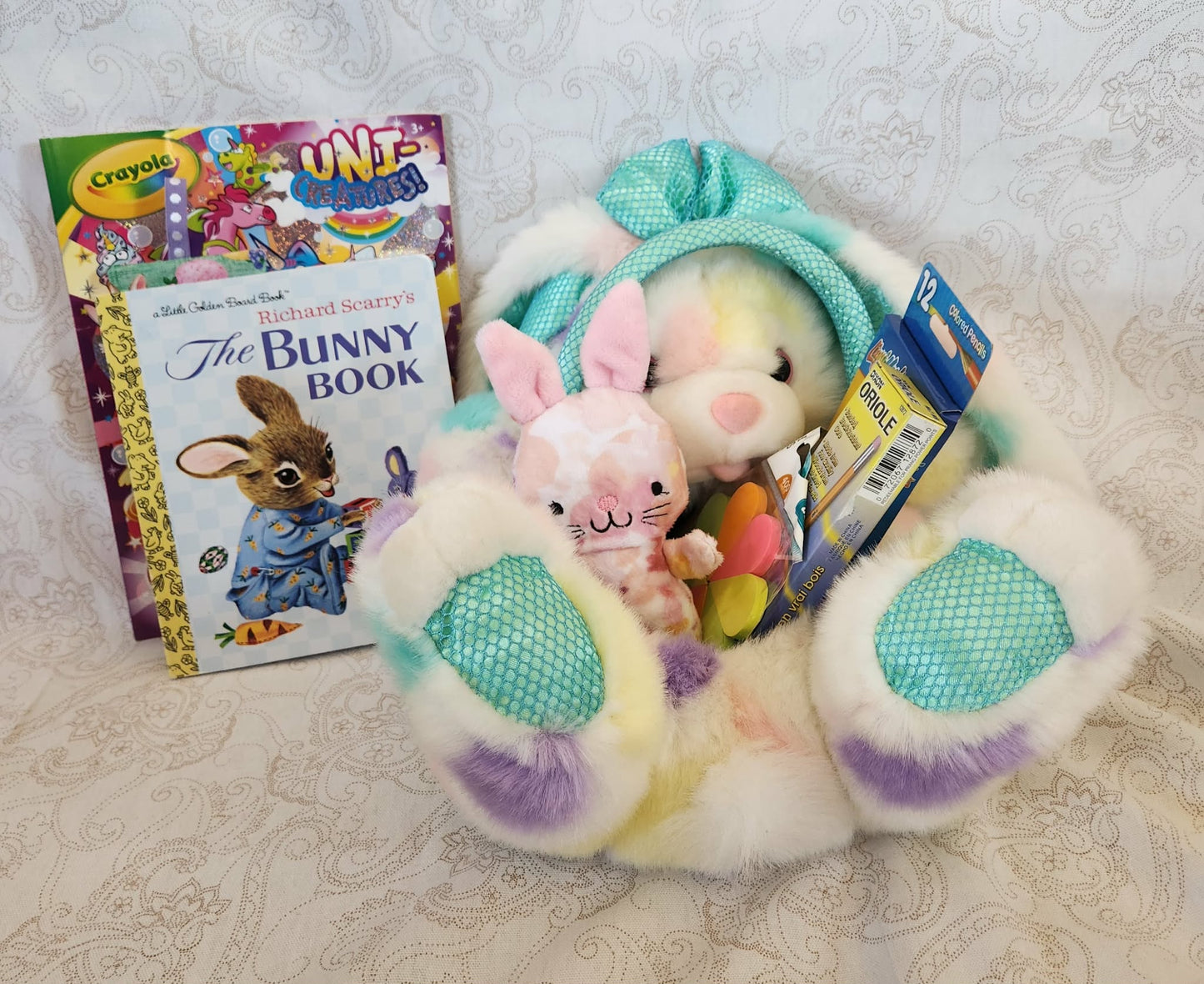 Fluffy Easter Bunny Activity Basket