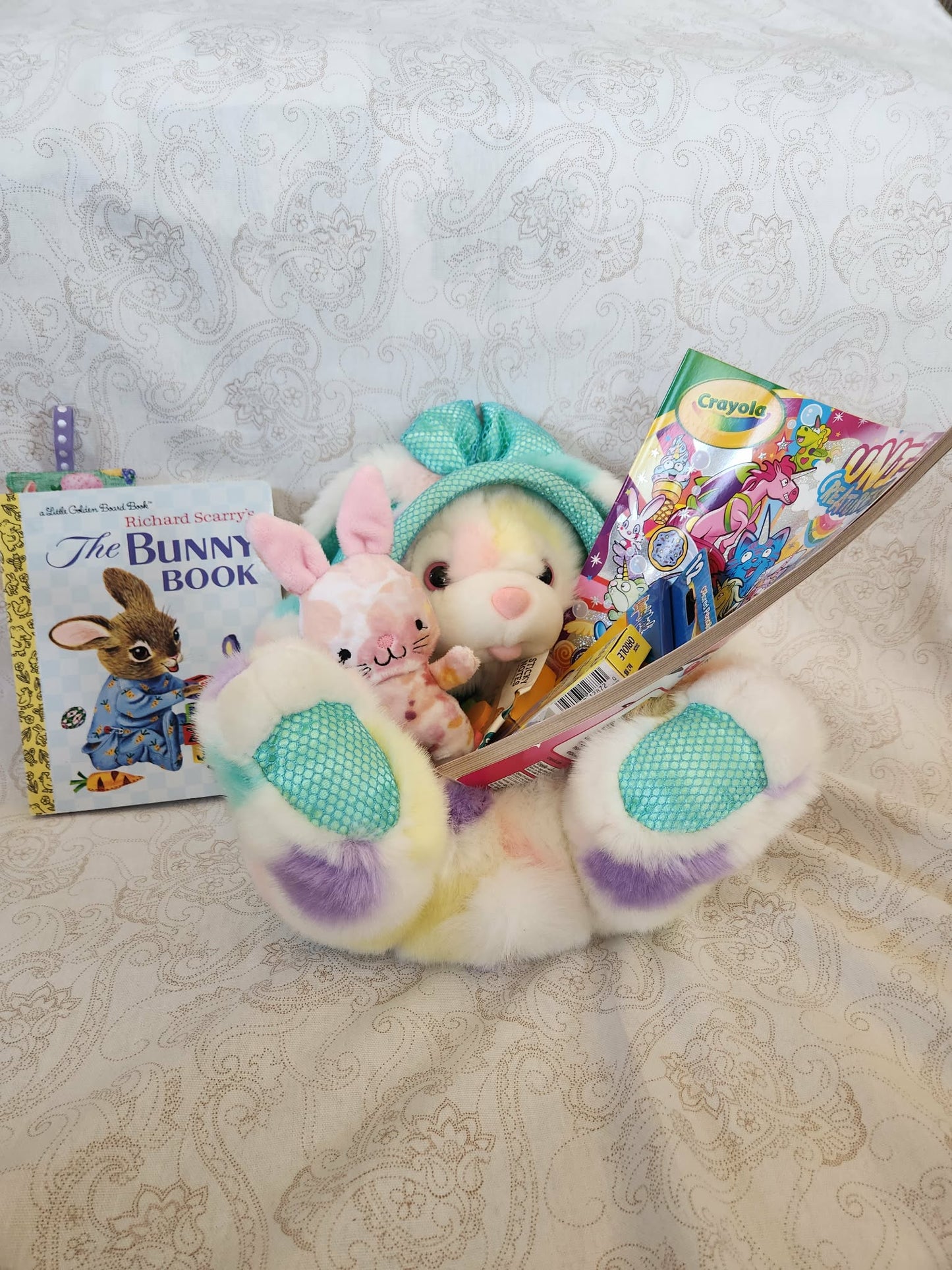 Fluffy Easter Bunny Activity Basket