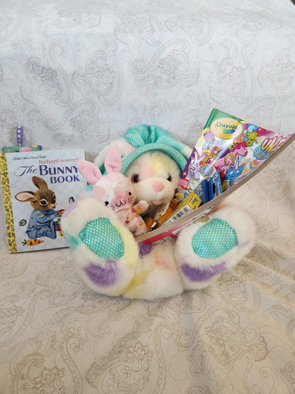 Fluffy Easter Bunny Activity Basket