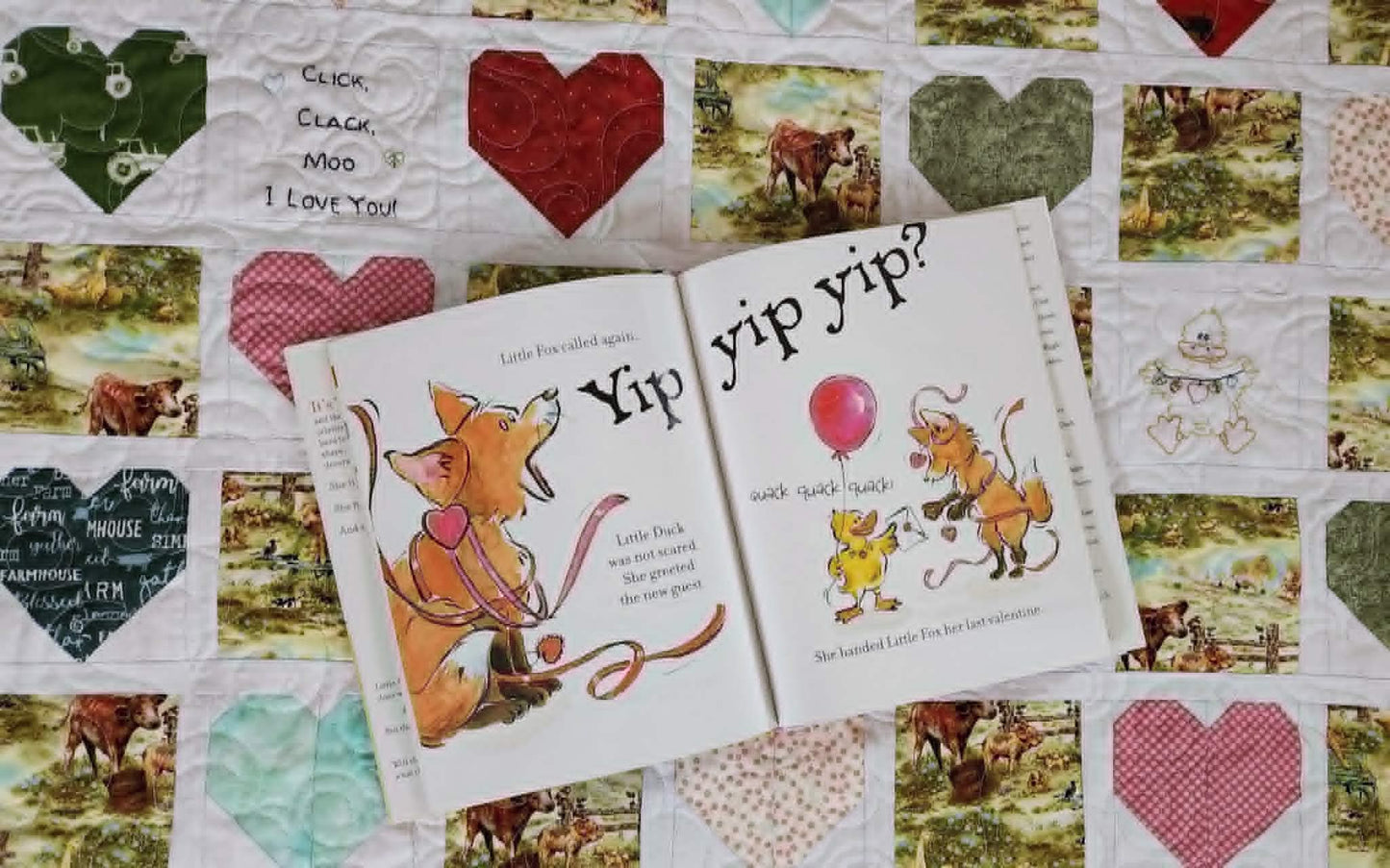 Click, Clack, Moo I Love You Farm Quilt