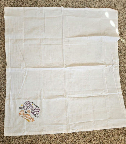 Embordered Halloween Dish Towels