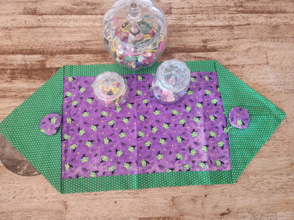 Frog Witches Halloween Table Runner