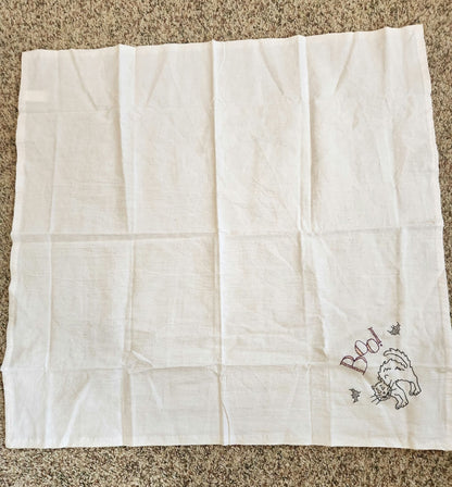 Embordered Halloween Dish Towels
