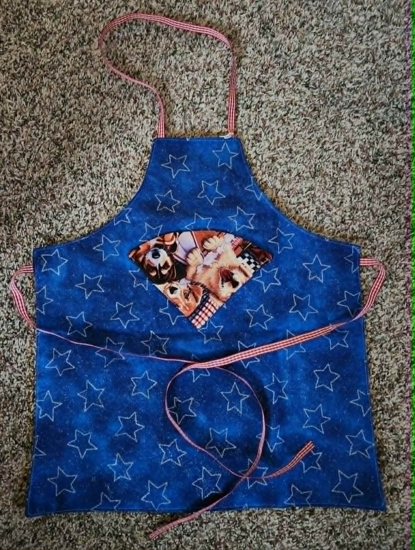 Fourth of July Puppy Toddle Apron