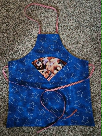 Fourth of July Puppy Toddle Apron