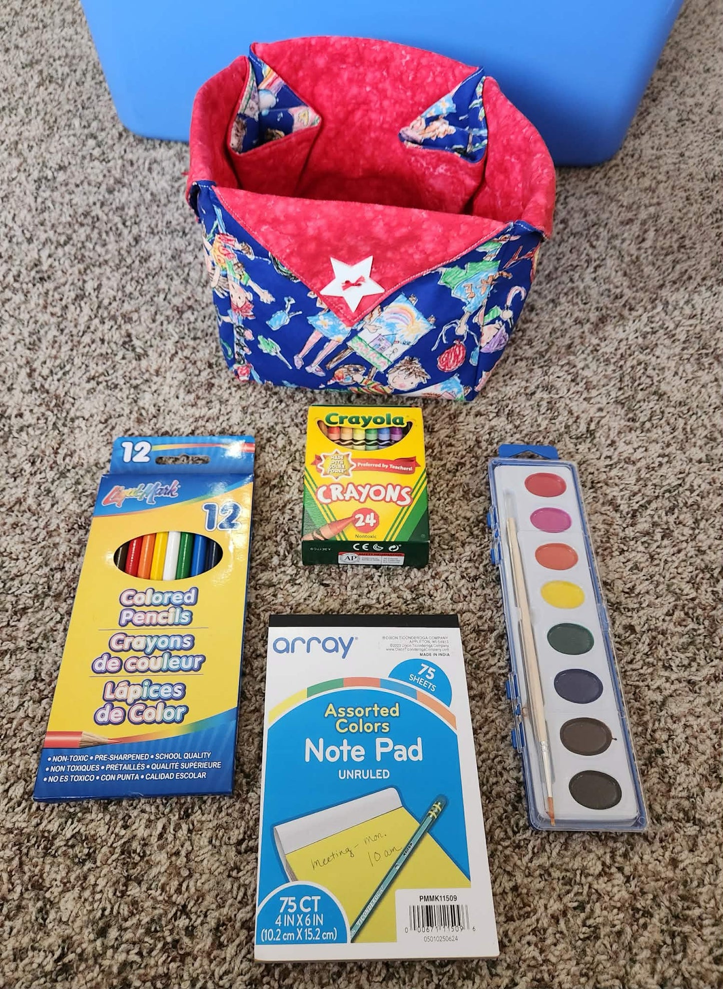 Children's Craft Box Red