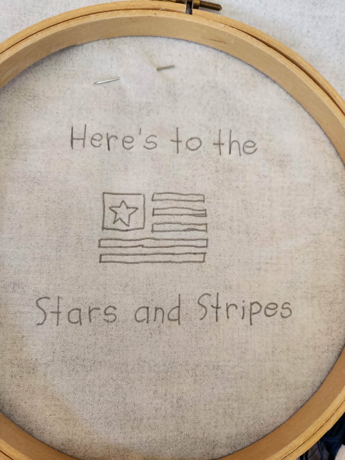 Stars and Stripes Hand Embroidery